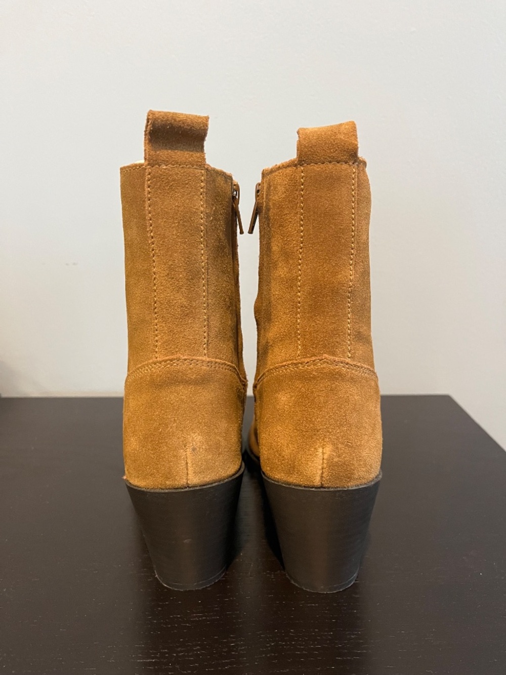 NEW Mango Suede Ankle Boots in Brown - Western Style size 37 - Picture 5 of 7
